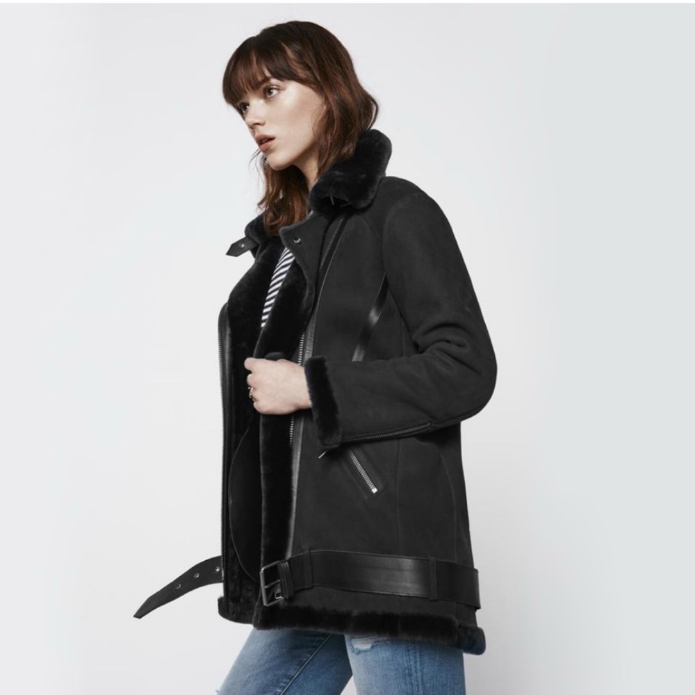 Shearling Coat Rebecca Minkoff Iro Acne Velocity View 5